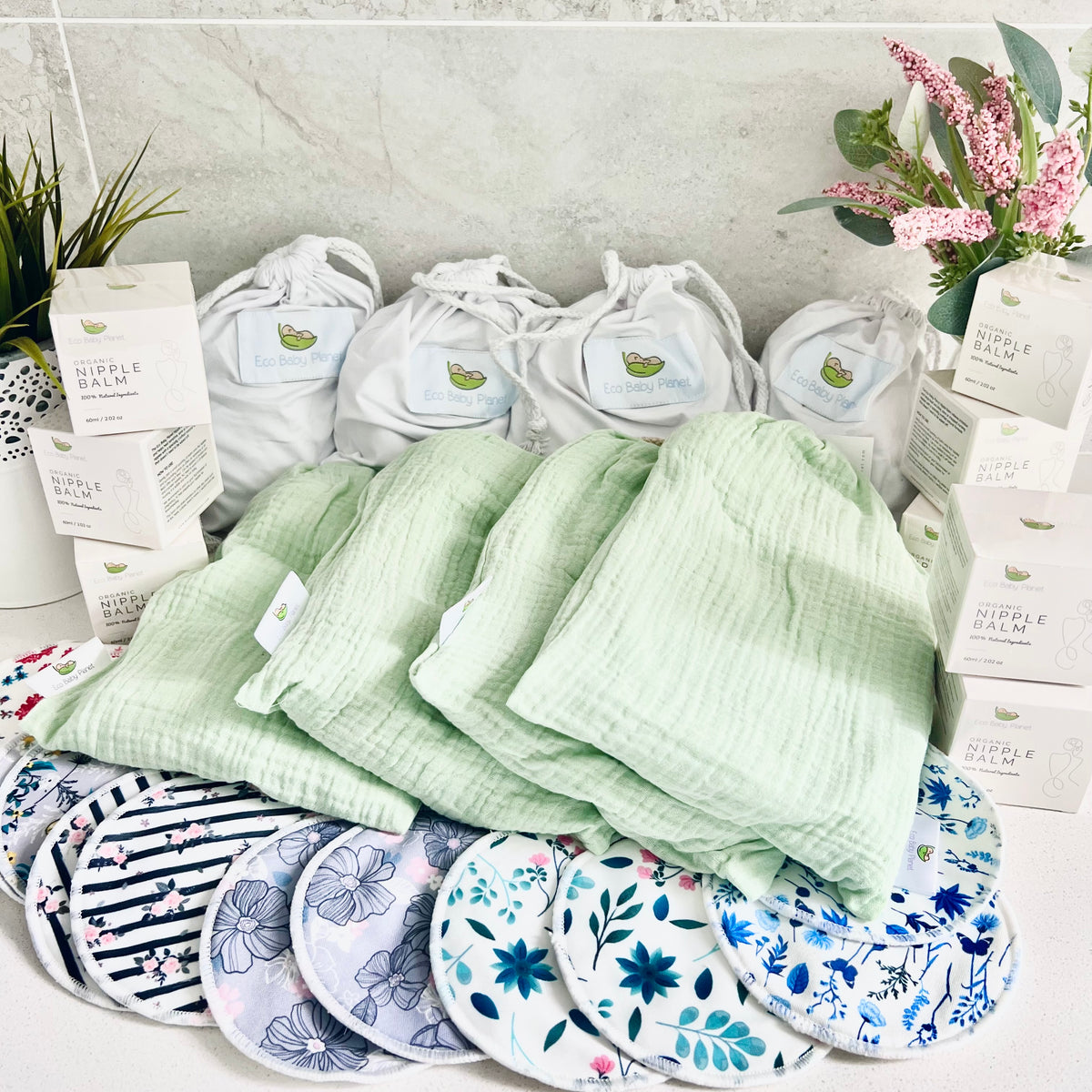 Breastfeeding Trio Bundle - 1 Nursing Cover + 1 Nursing Pads Set + 1 Nursing Balm - Bulk Buy for Mother's Groups, Free Shipping