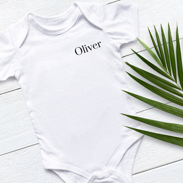 Personalised Name Baby Onesie