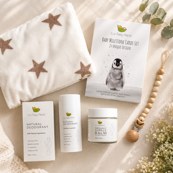 Baby Shower Gift Hamper | Organic New Mum Gift Box | 5 Piece Set