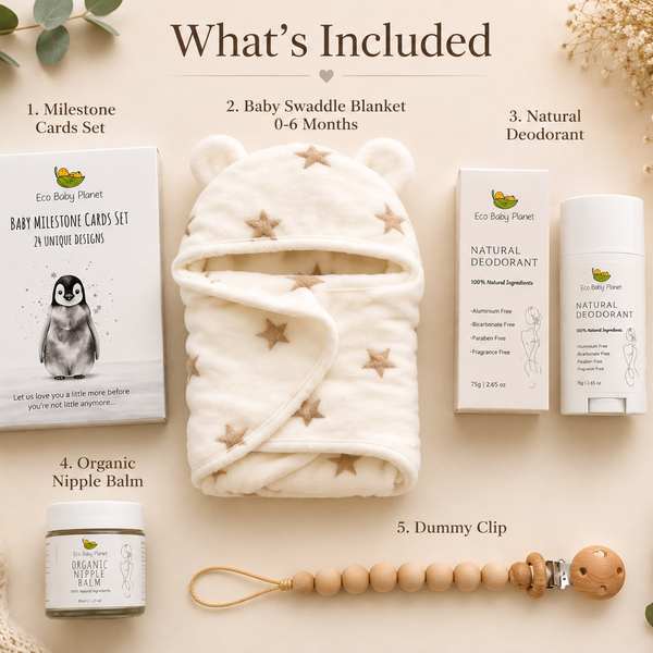 Baby Shower Gift Hamper | Organic New Mum Gift Box | 5 Piece Set