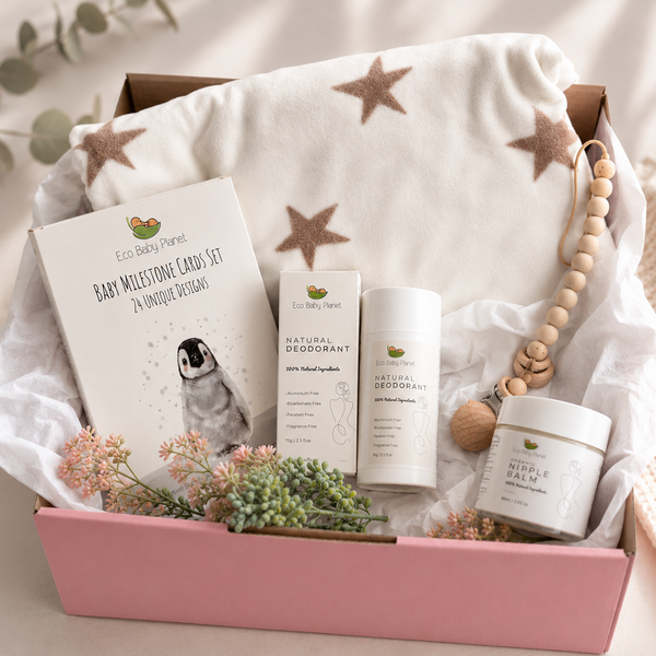 Baby Shower Gift Hamper | Organic New Mum Gift Box | 5 Piece Set