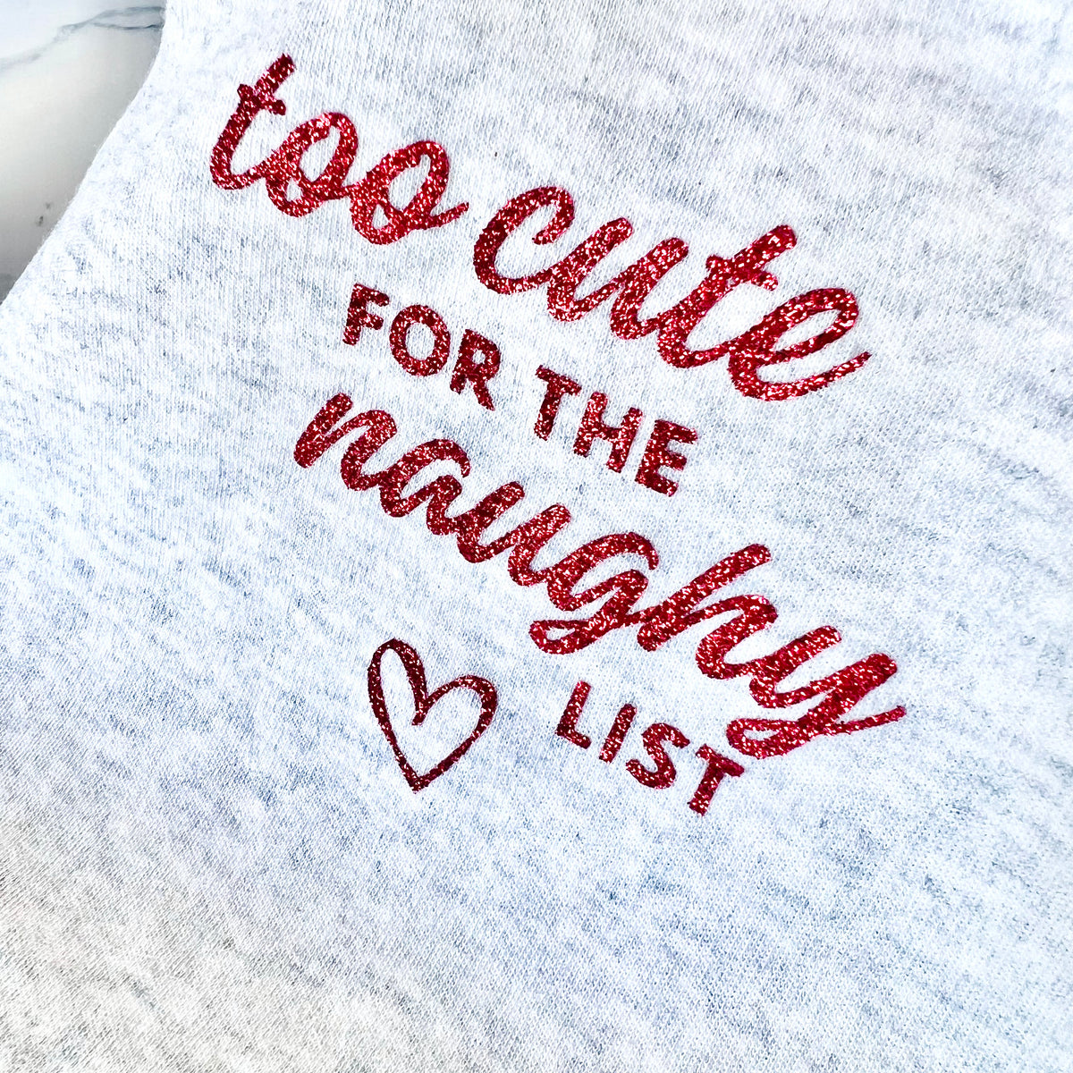 Christmas Baby Onesie - Baby First Christmas - Too Cute for the Naughty List