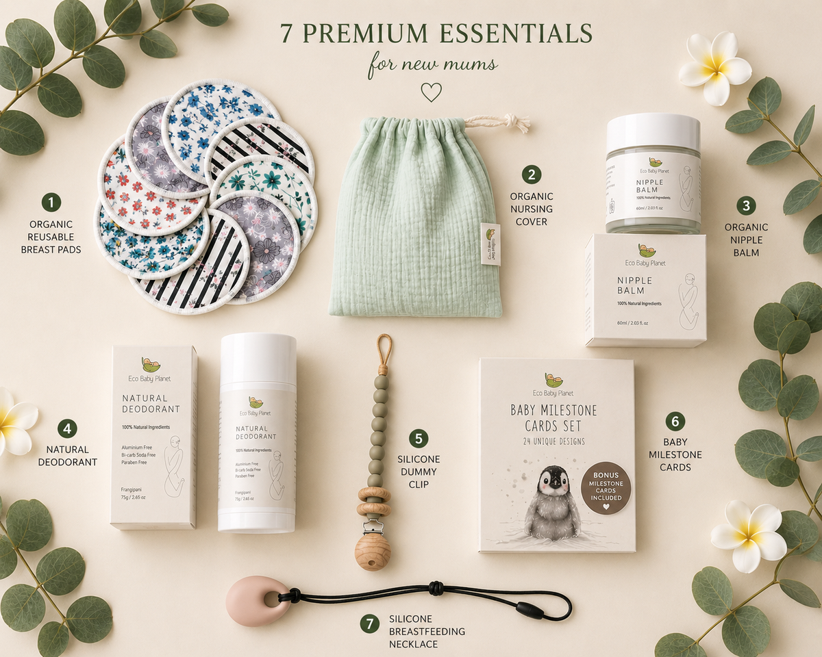 Luxury Breastfeeding Gift Box | 7 New Mum Essentials | Baby Shower & Postpartum Gift