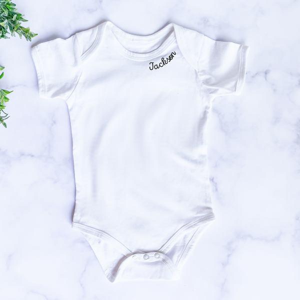 Personalised Name Baby Onesie