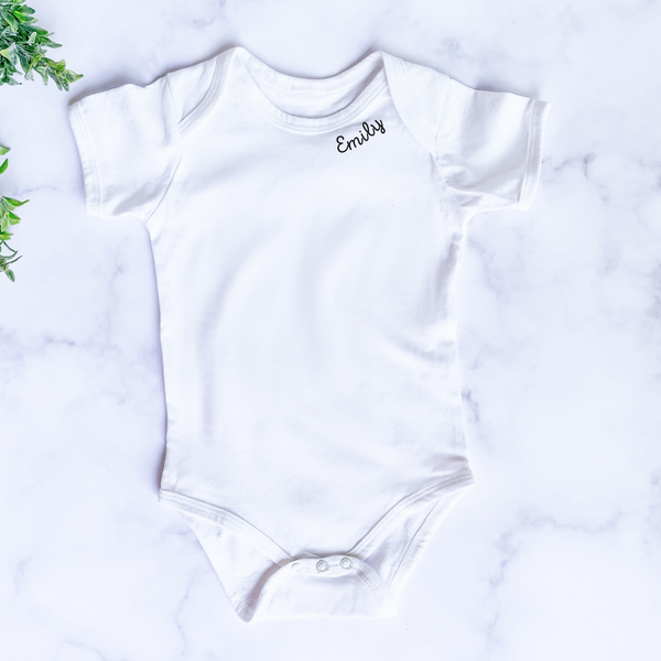 Personalised Name Baby Onesie