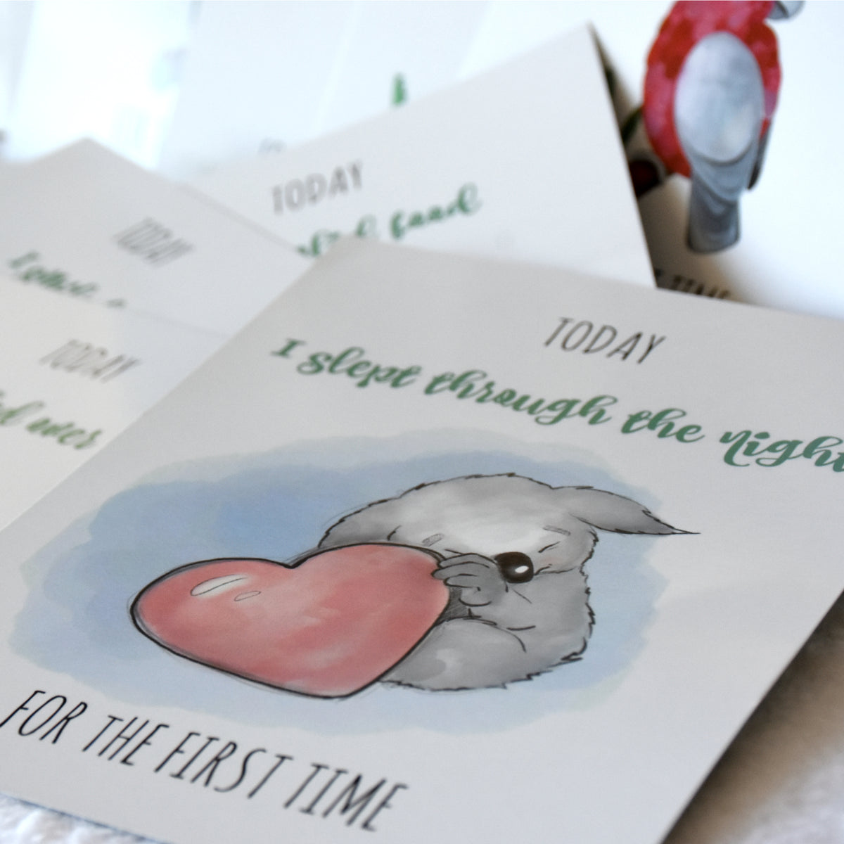 Baby Milestone Cards - 24 Unique Cute & Funny Card Designs - For New Parents with a Sense of Humour
