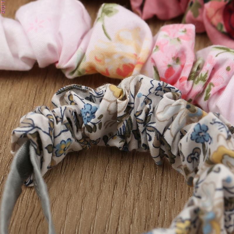 Baby Dummy Chain Clips - Cotton Linen Fabric Pacifier Holder - Boho Style Flowers - Eco Friendly Baby Gift for Boys and Girls