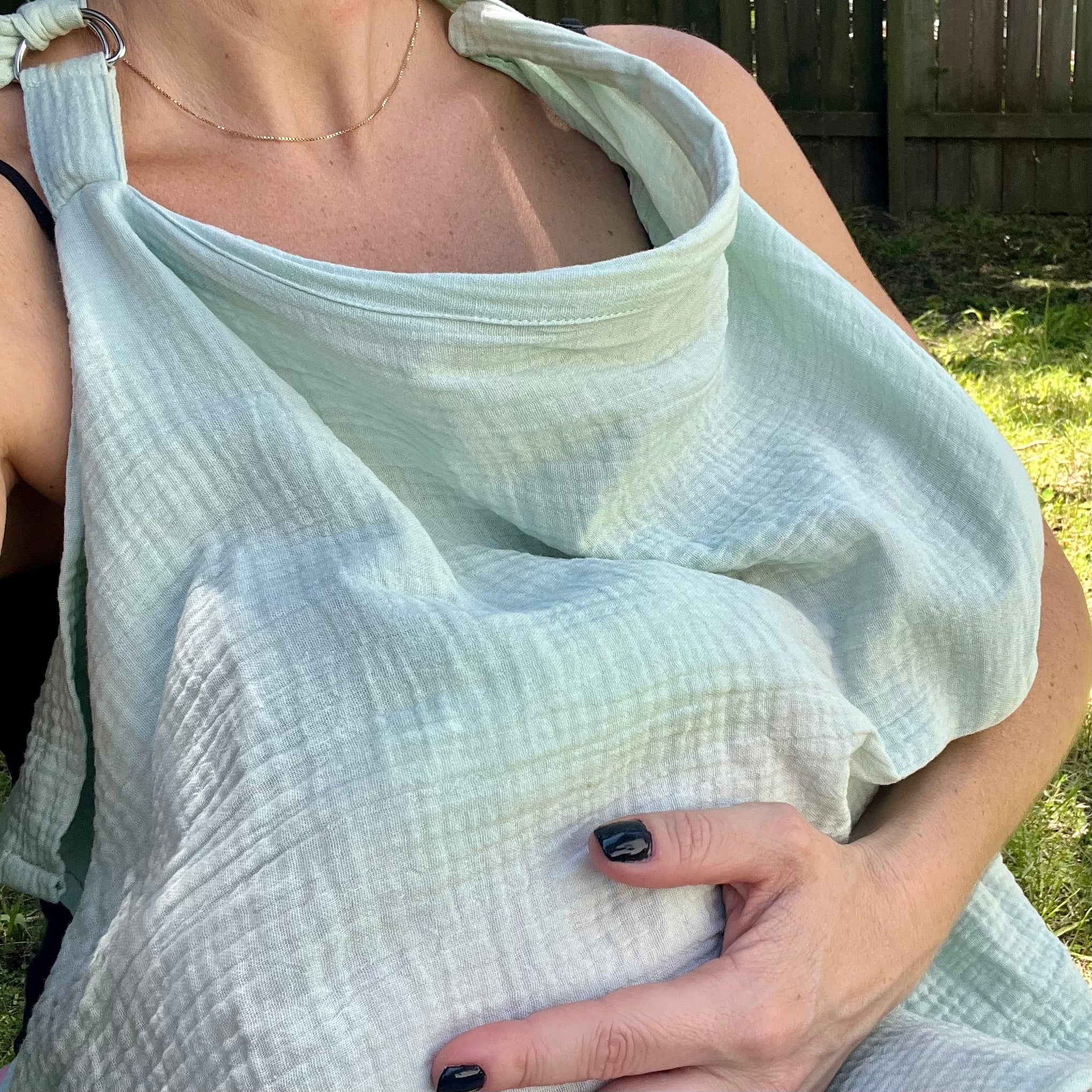Nursing Cover for Breastfeeding Mums - Open Neckline - Organic Cotton – Eco  Baby Planet