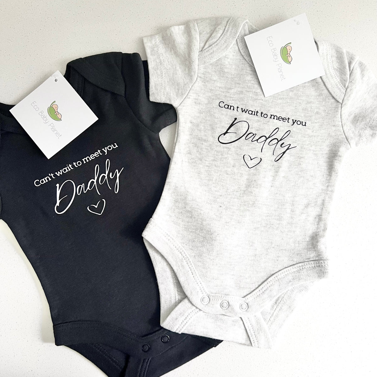 Baby Onesie - Baby Announcement - Can't wait to meet you Daddy