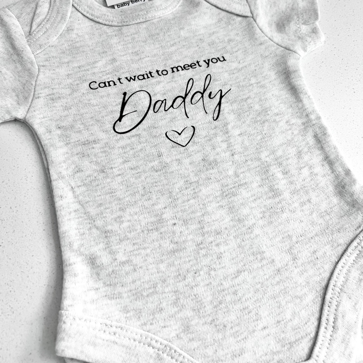 Baby Onesie - Baby Announcement - Can't wait to meet you Daddy