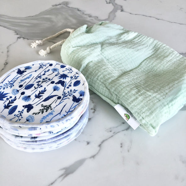 Bundle Reusable Breast Pads (12pk) + Organic Muslin Nursing Cover