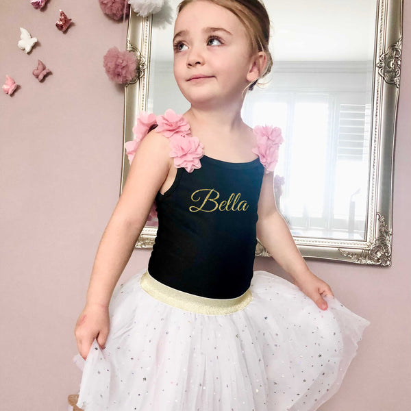 Personalised Dance Leotard for Girls, Birthday Party Outfit