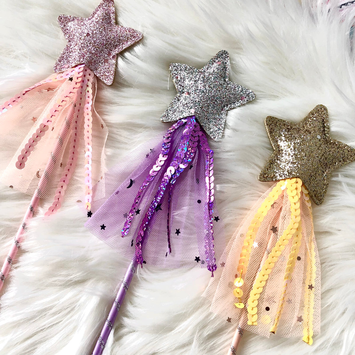 Fairy Princess Wand, Magical Shimmer Star Wands
