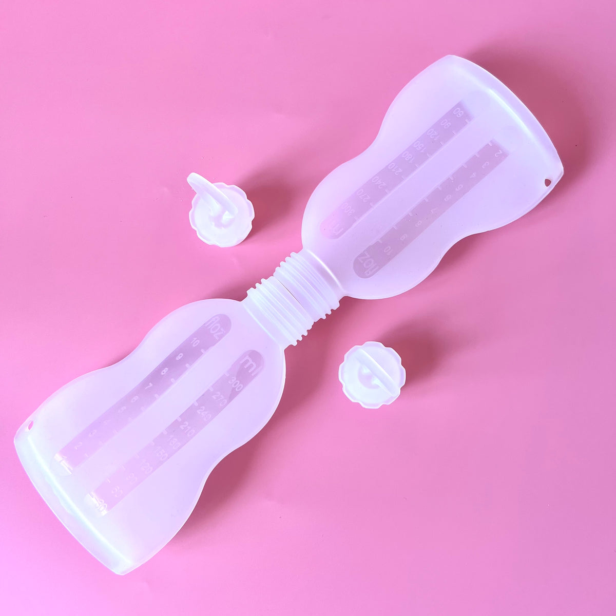 Breast Milk Silicone Storage Bags,  Reusable & Eco-Friendly Freezable Pouches,  260ml, 2pcs