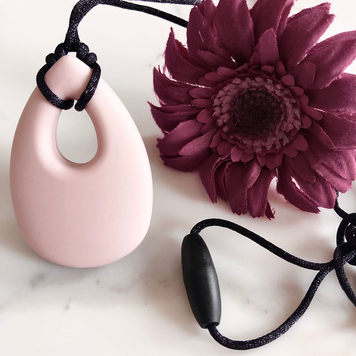 Breastfeeding Silicone Necklace Tear Drop Pendant - Rain Drop Sensory Jewellery