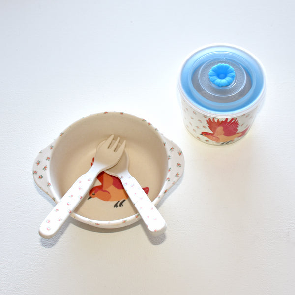 Eco-friendly Bamboo Dinner Set - Cute animals
