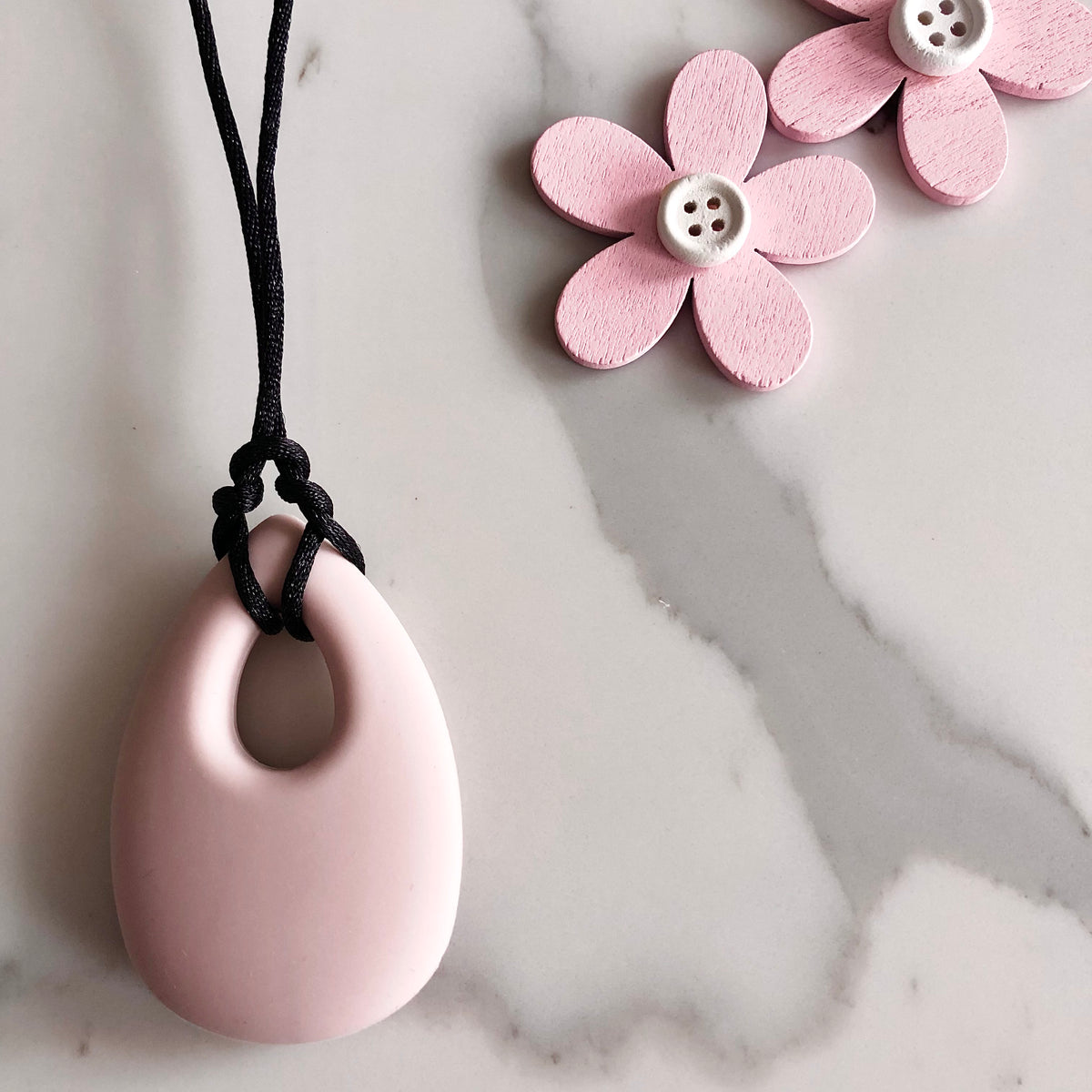 Breastfeeding Silicone Necklace Tear Drop Pendant - Rain Drop Sensory Jewellery