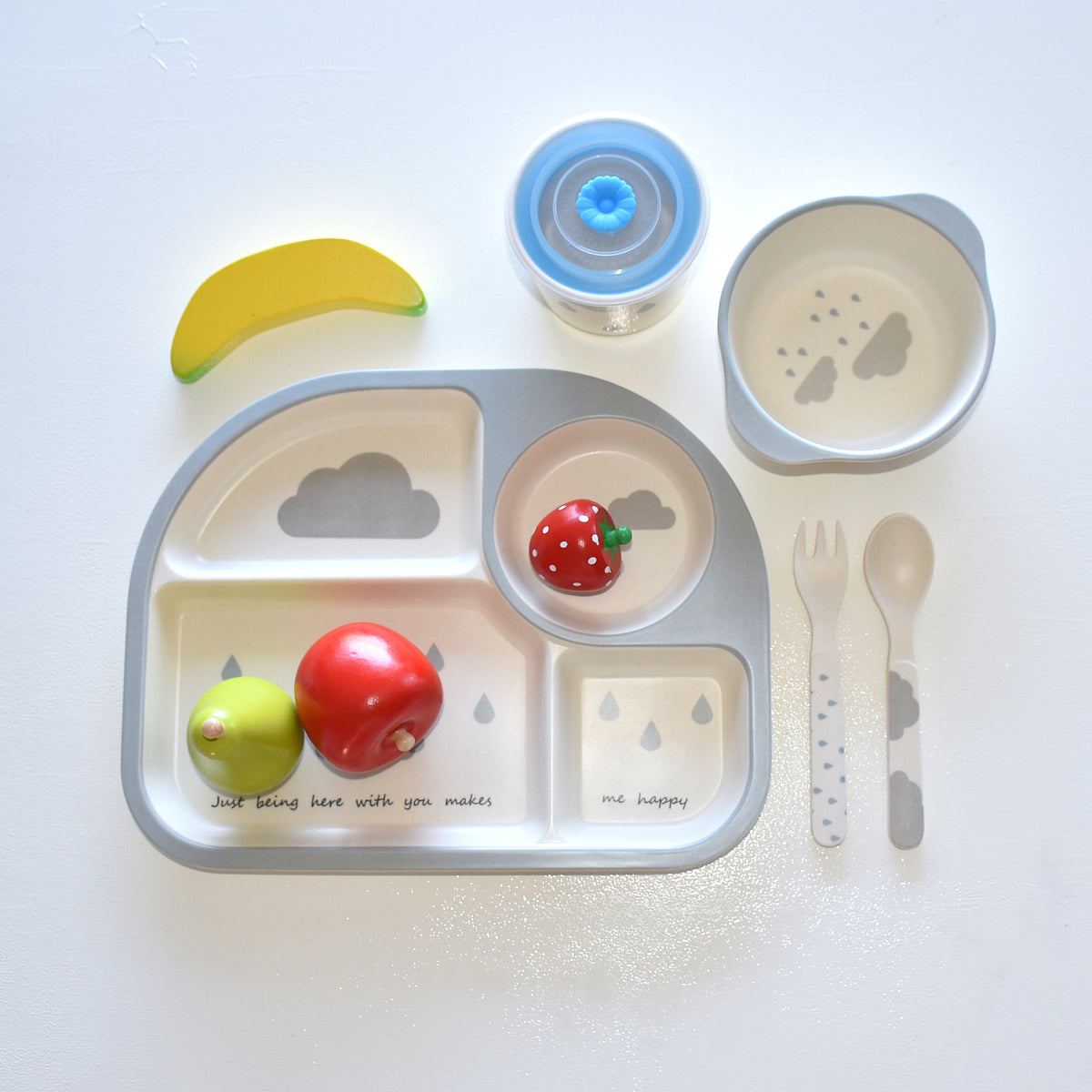 Eco-friendly Bamboo Dinner Set - Little Clouds