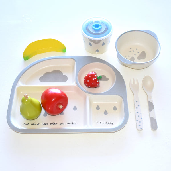 Eco-friendly Bamboo Dinner Set - Little Clouds