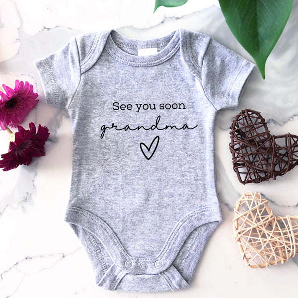 Baby Onesie -  Pregnancy Announcement for Grandma