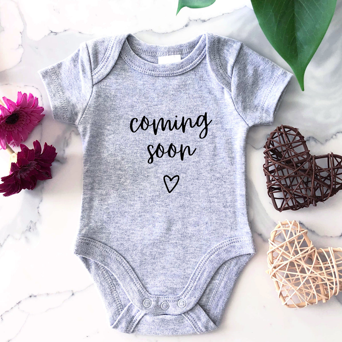 Baby Onesie -  Pregnancy Announcement - Coming Soon