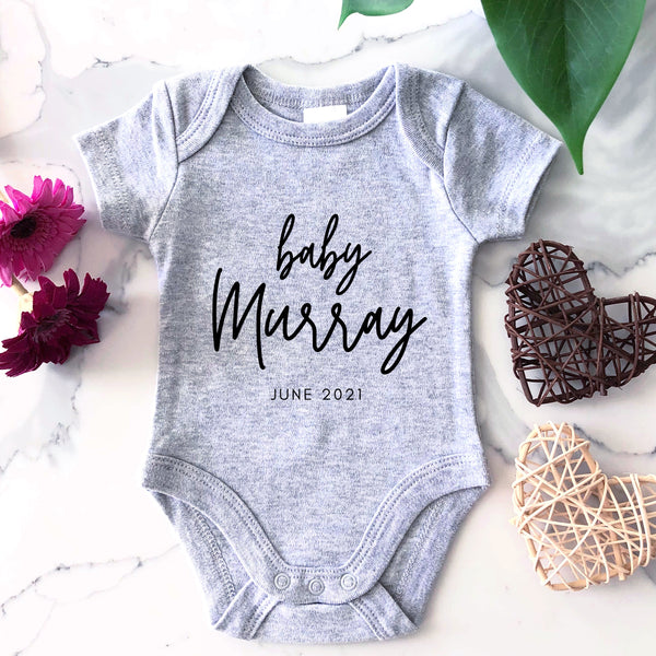 personalised baby onesie