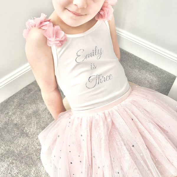 Personalised Dance Leotard for Girls, Birthday Party Outfit